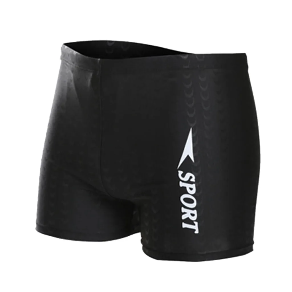 

Breathable Bulge Briefs Swimming Trunks Men's Stripe Sexy Nylon Swim Cap Suit Print Cartoon Size Boxers Sexy Male Underpants