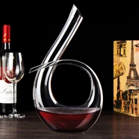 hand blown wine decanter musical note 6 brilliant crystal wine glass carafe lead free glassware 1000ml