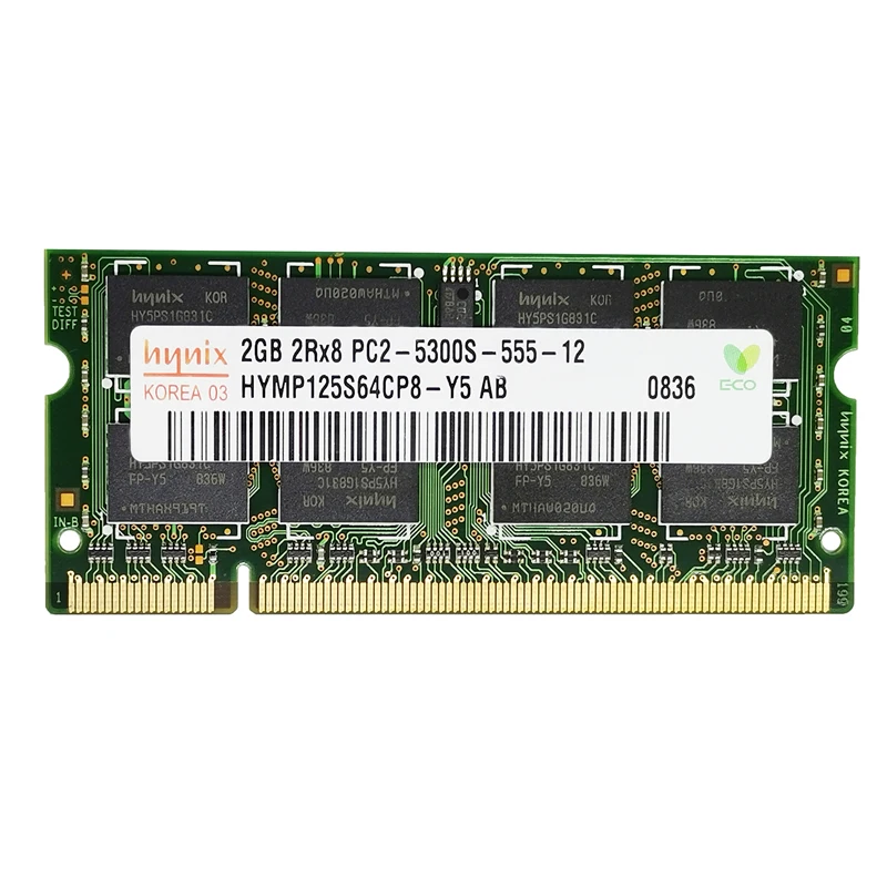 Hynix ddr2 2 Гб ОЗУ sodimm память для ноутбука PC2 5300S 6400S 800 МГц 667 200pin 1 8 в Ноутбук