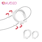 EXVOID крайней плотью коррекции для дополнительной женской стимуляции, задержки эякуляции, Секс-игрушки для Для мужчин эрекции 2 Размеры Эрекционные кольца мошонки привязки для полового члена, создающий защитную пленку, кольцо для пениса