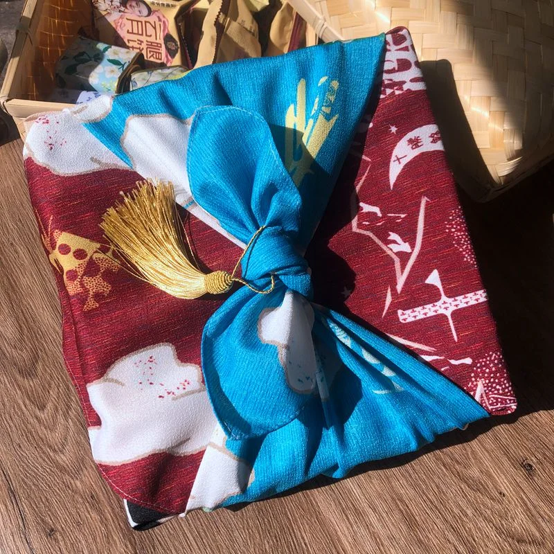 Экологичный креп-полиэстер Furoshiki 70 см 100% |