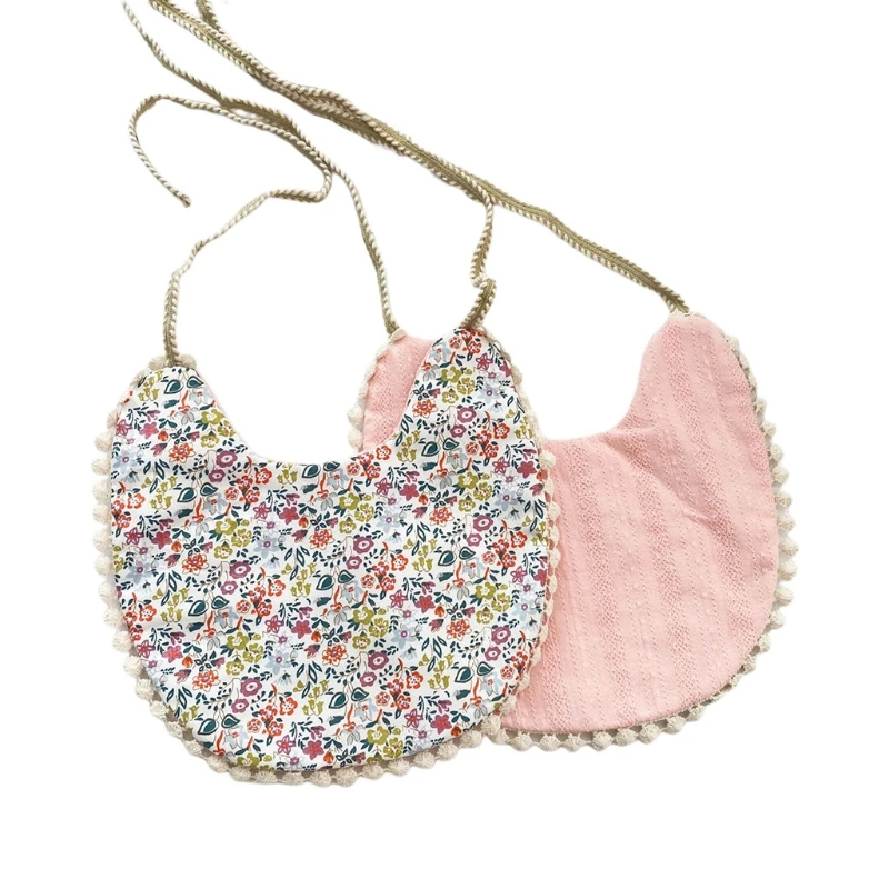 Baberos alimentaci&oacute;n para beb&eacute;s, pa&ntilde;uelo de toalla de algod&oacute;n con estampado, para reci&eacute;n nacidos-1