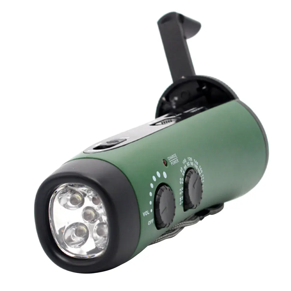 

LED Flashlight Hand Operated Charger LED Flashlight Green LED Electric Torch Night Outdoor Travel Hiking Camping LED Flashlight