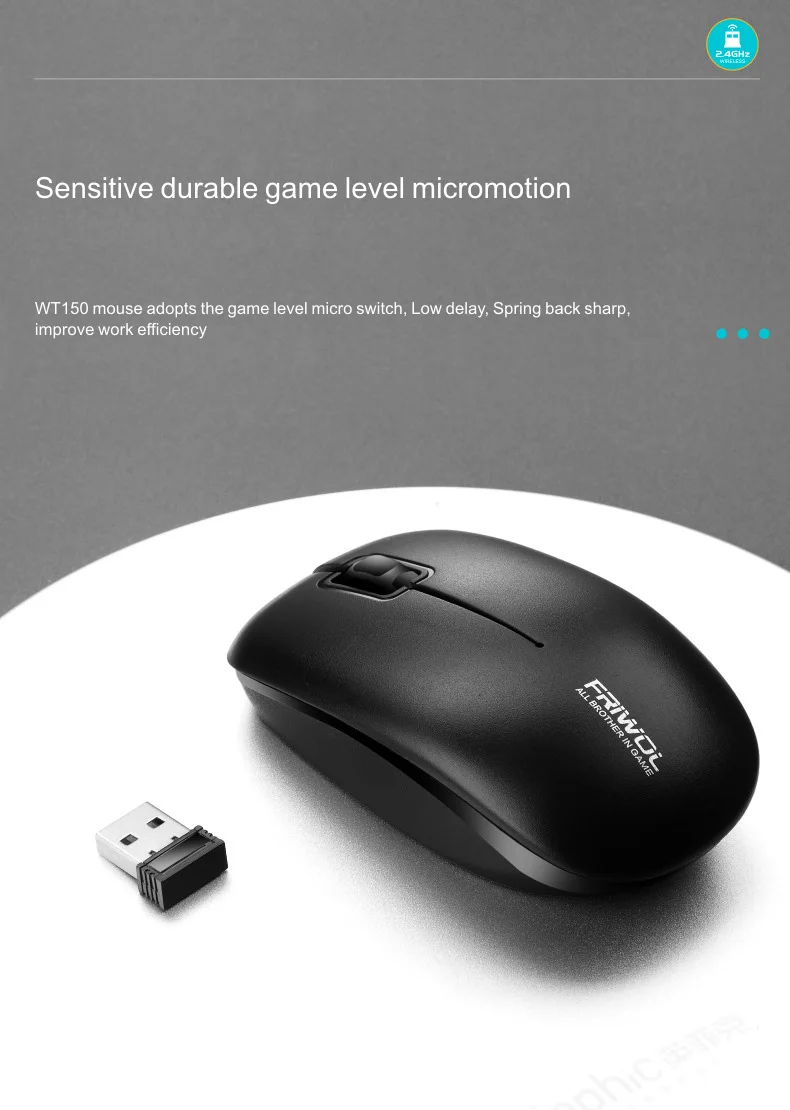

Silent Punk Wireless Keyboard Mouse Set 104 Keys Rechargeable Keyboard and Mouse Kits for Laptop Notebook PC Office Home Gaming