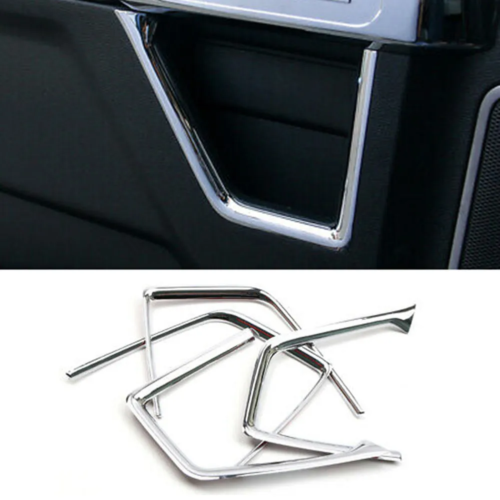 

ABS Cover Accessories Door Car Chrome F150 F-150 For Ford Front + Rear