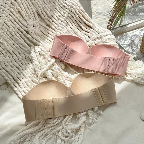 Women Strapless Bra Invisible Bra Seamless Sexy Push Up Backless Underwear Wireless Without Straps Lingerie
