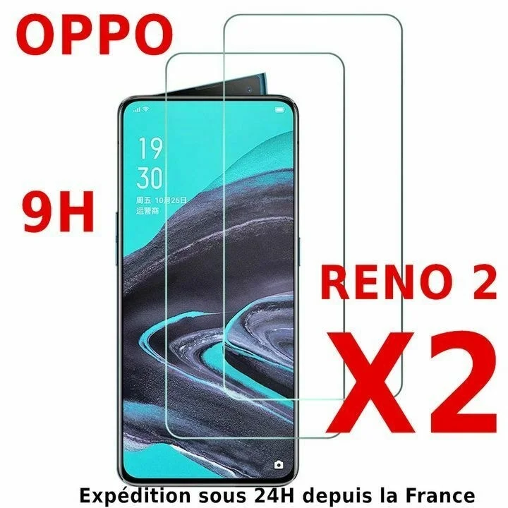 

Pack Verre Trempé For 0ppo Reno 2 Film Protection écran Verre trempé Ultra Résistant
