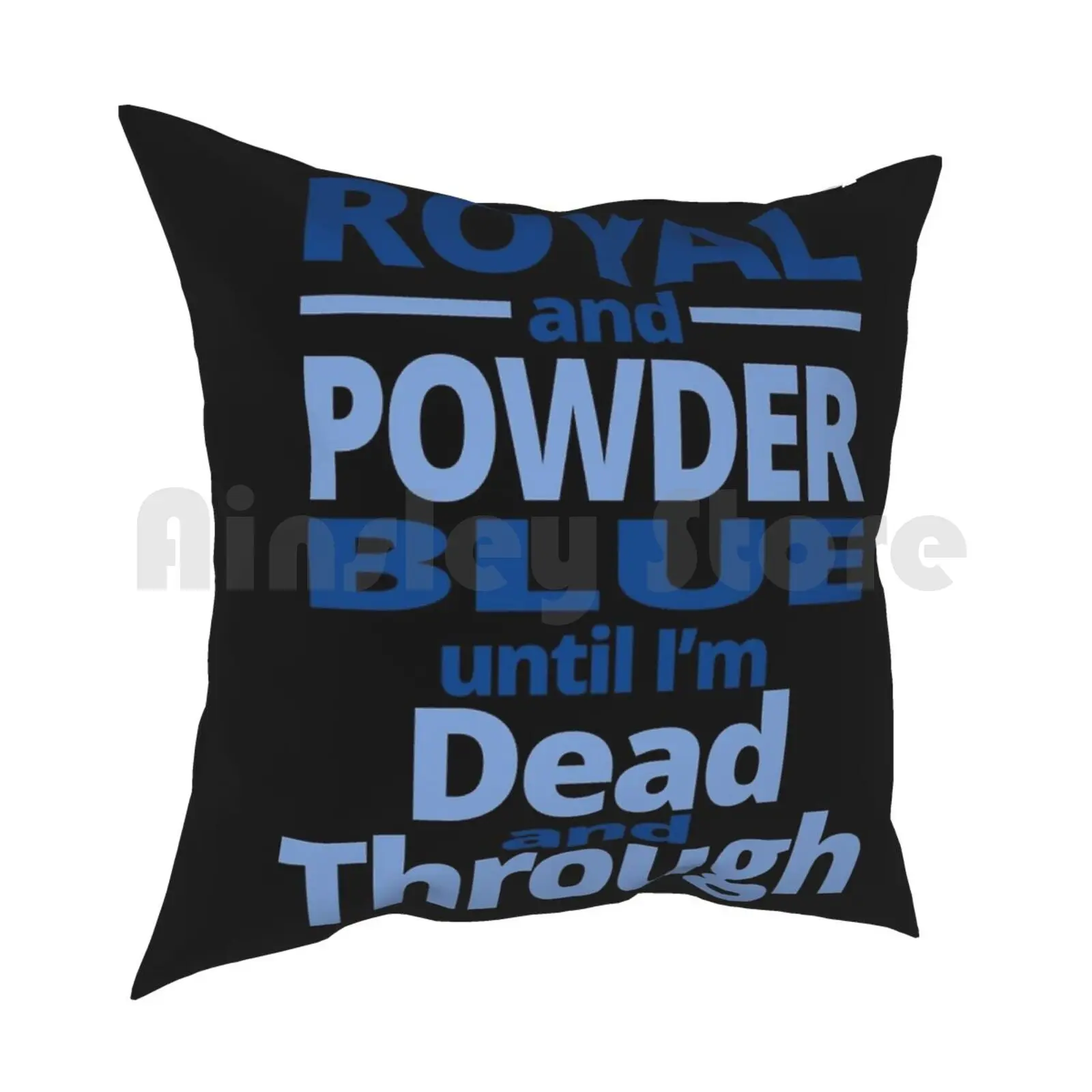 Королевский и порошковый Синий чехол-подушка с принтом домашняя мягкая диванная