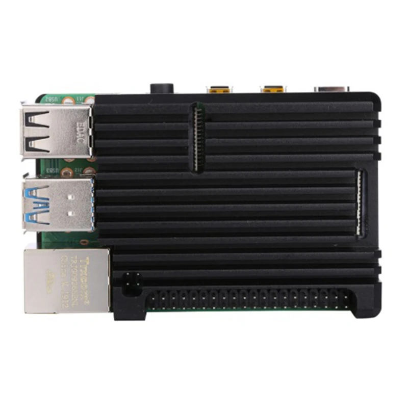 Для Raspberry Pi 4 Модель B Алюминиевый Чехол Пассивный охлаждающий сплав защитный