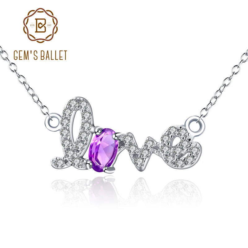 Женский балетный кулон GEM'S BALLET ожерелье из серебра 925 пробы с натуральным