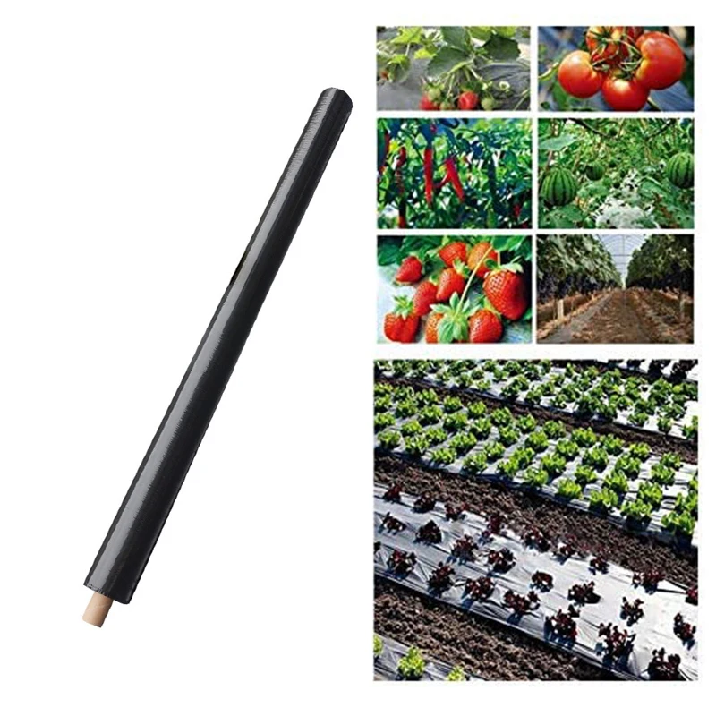 Черная пластиковая Мульч-пленка с 5 отверстиями фотопленка для выращивания