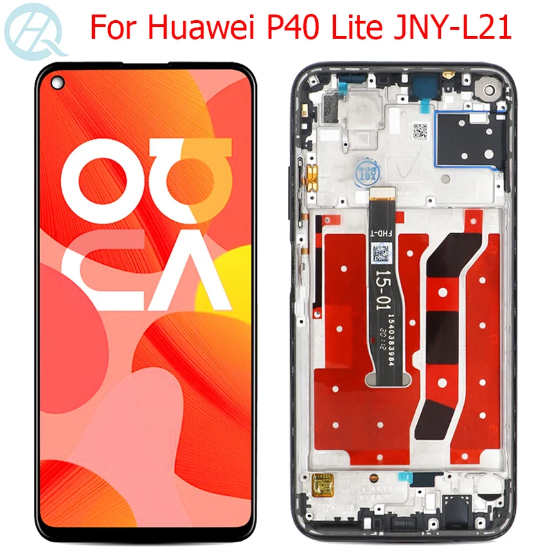 

Original Nova 6 SE LCD For Huawei P40 Lite Display With Frame 6.4" P40 Lite JNY-L21 JNY-TL10 LCD Display Touch Screen Assembly