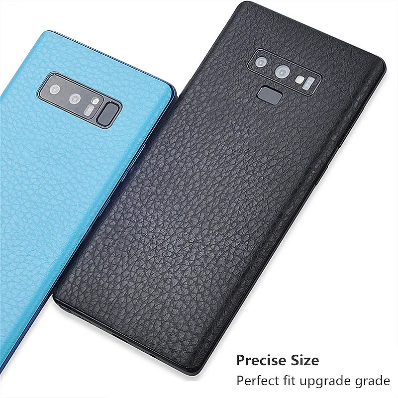 Кожаная наклейка с узором для samsung S10 S9 S8 Plus, тонкая защитная пленка для задней панели, декоративная наклейка