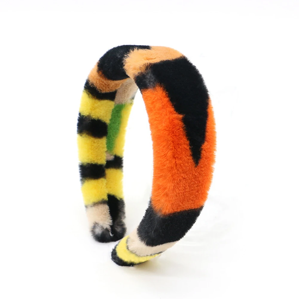 

Women Rabbit Fur Color Hairbands Autumn And Winter Sweet Retro Atmosphere Ladies Temperament Fashion Hair Accessories