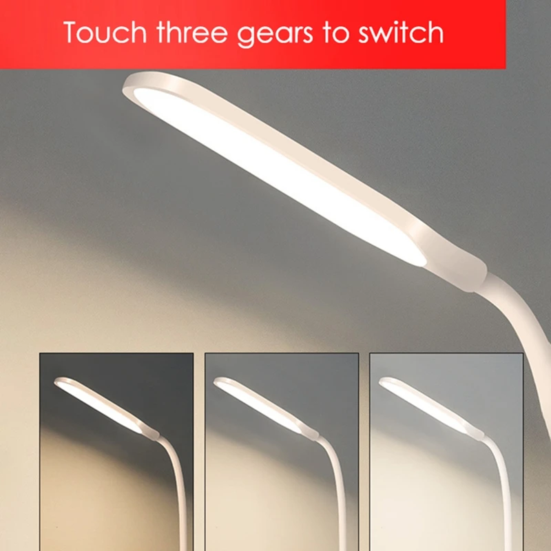 Desk Lamp Eye Protection Learning Reading Light 5W 1250Mah USB Charging With Pen Holder Mobile Phone Holder