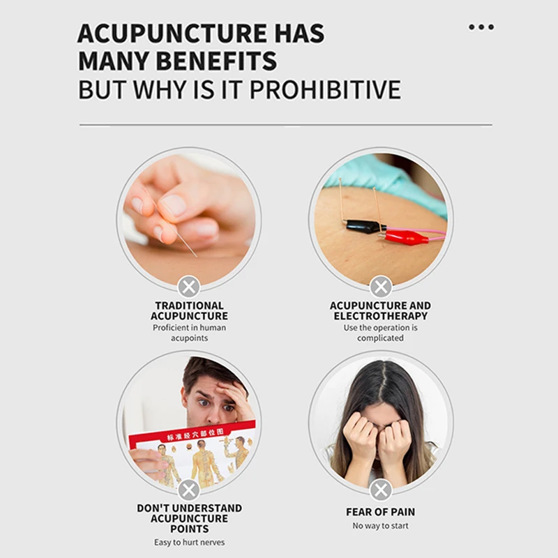 Электронная акупунктурная ручка для обнаружения меридианов массажная с 9