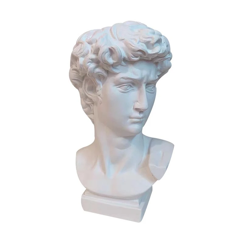 Голова Давида статуя из смолы гипс ваза для сушеных цветов декор гостиной кисть