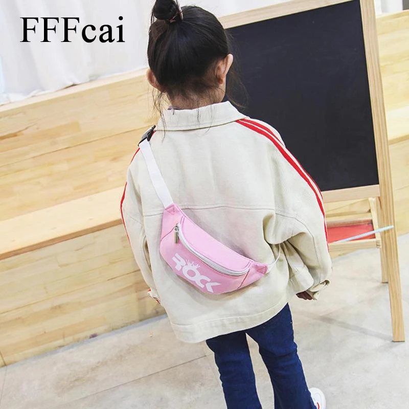 Детская поясная сумка для маленьких девочек модная однотонная нагрудная