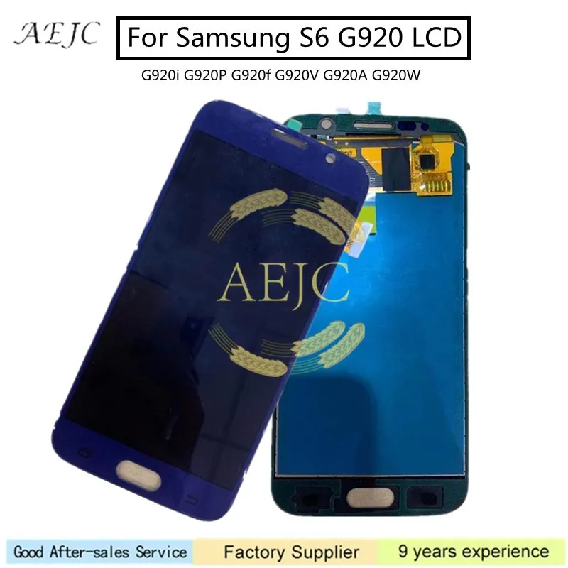 Для samsung S6 ЖК дисплей G920 SM G920F G920i G920P G920f G920V G920A G920W Дисплей кодирующий