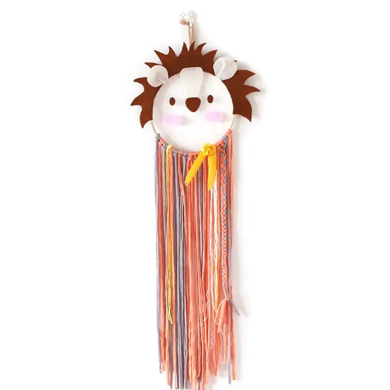 

Cartoon Lion Dream Catcher Home Wall Hanging Decor Pendant Kids Bedroom Ornament