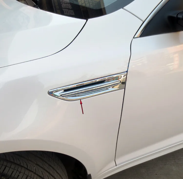 

For Kia K5 2011-2015 High-quality ABS Chrome Side air outlet decorative frame protection decoration car accessories