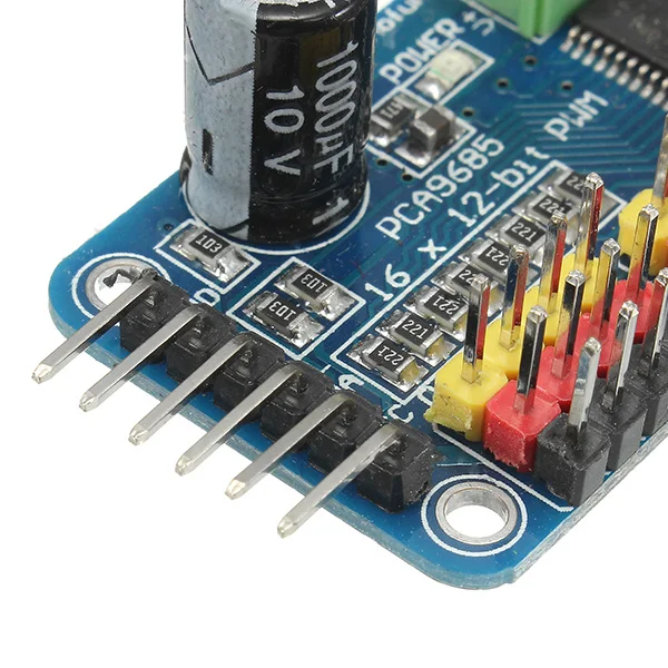 PCA9685 16 канальный 16CH 12 битная ШИМ водитель серводвигателя I2C модуль для Arduino робот