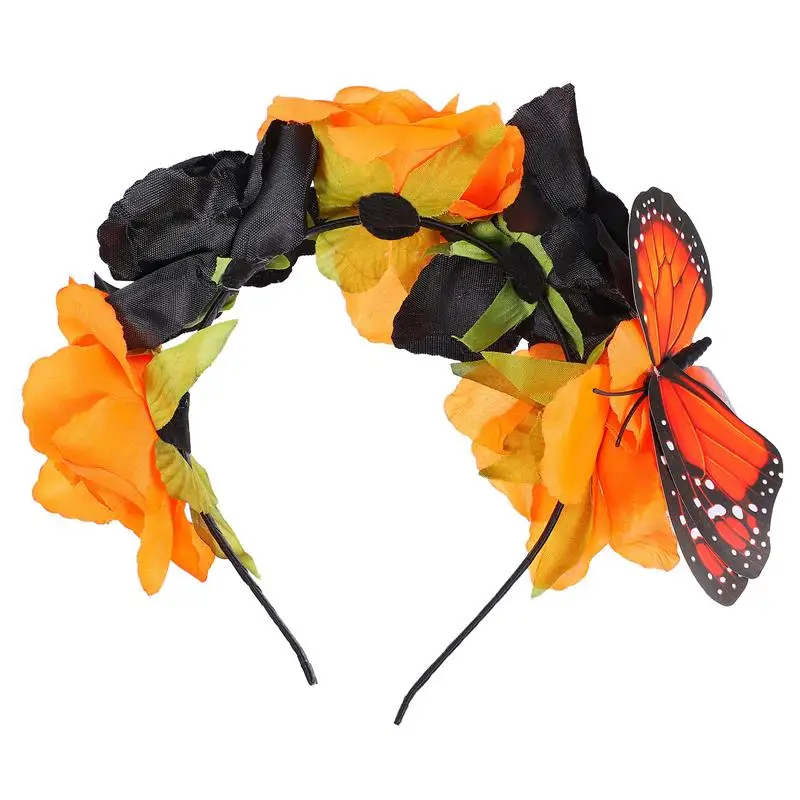 

1 шт. красивая Роза креативная головная повязка головной убор головная повязка Хэллоуин обруч для волос