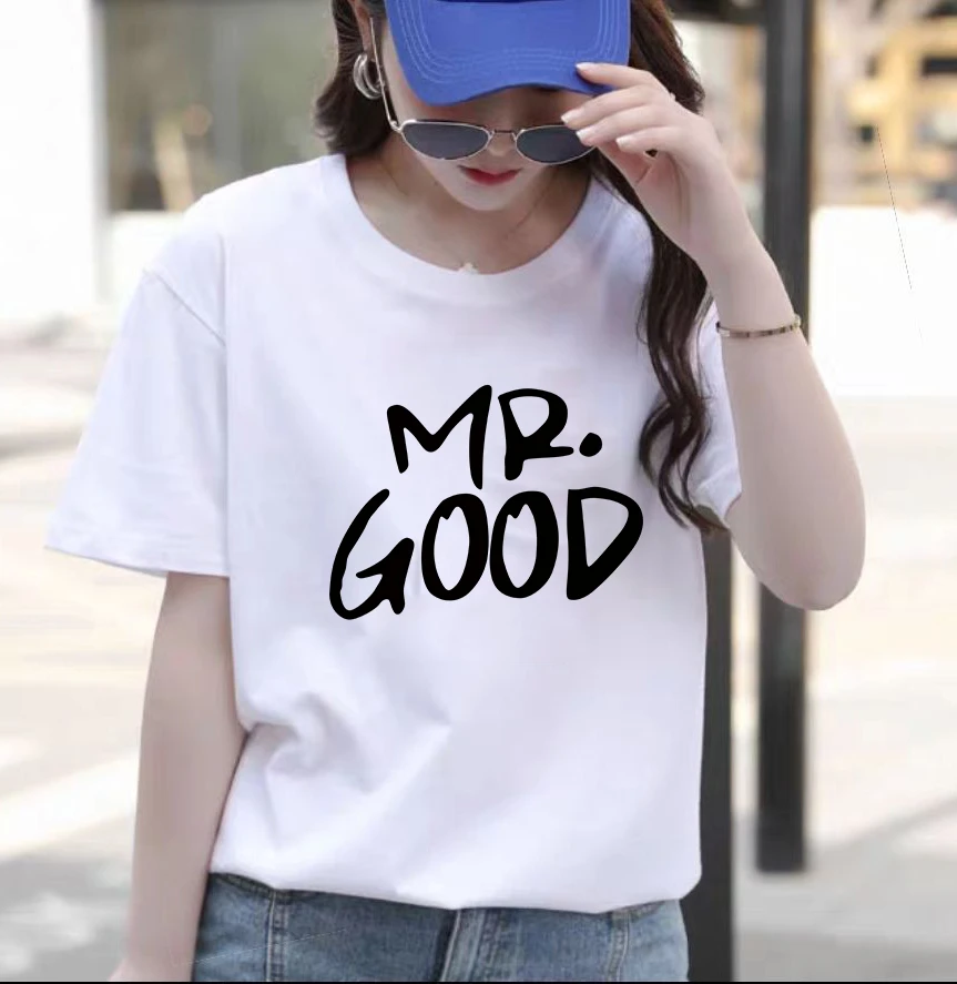 

RANMO Women's Wine Glasses Graphic T-shirts Letter Print Summer Tshirt Harajuku Fashion O-Neck Summer Tops Streetwear CN(Origin)