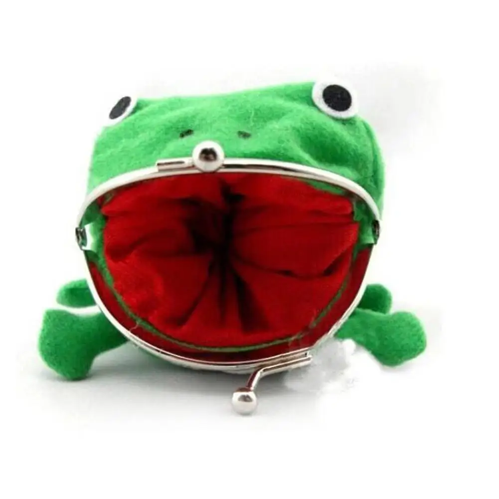 Бумажники для монет Kuulee с мультяшным лягушкой кошелек сумка гарнитуры милый