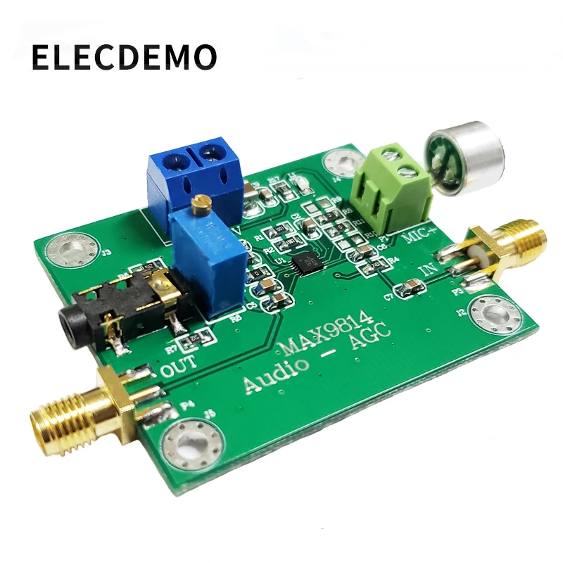 Модуль усилителя микрофона MAX9814 аудио AGC микрофонный сенсор звукосниматель