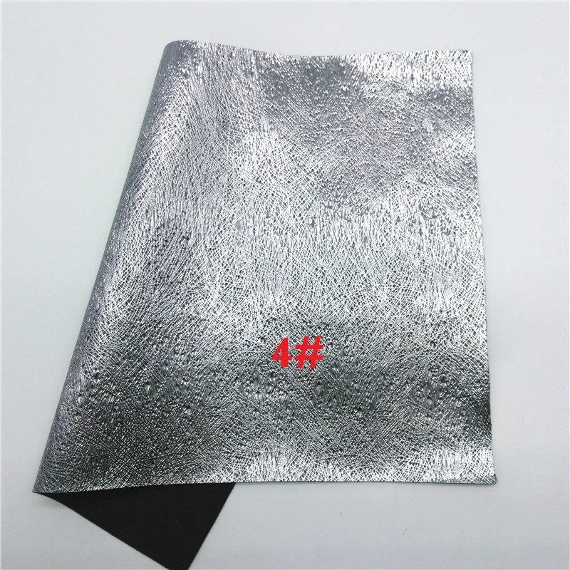 4 Glitterwishcome 21X29 см A4 размер винил для бантов тисненая лошадиная кожа, металлические листы из искусственной кожи для бантов, GM593A - Цвет: 4