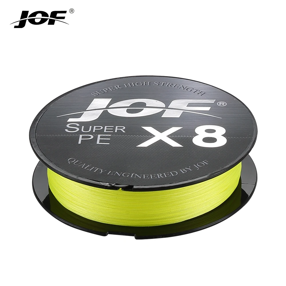 JOF 8 Strands Fishing Line 150M 300M 500M  Braided Fishing Line Multifilament PE Line Fishing Carp 15 20 30 40 50 60 80 100LB