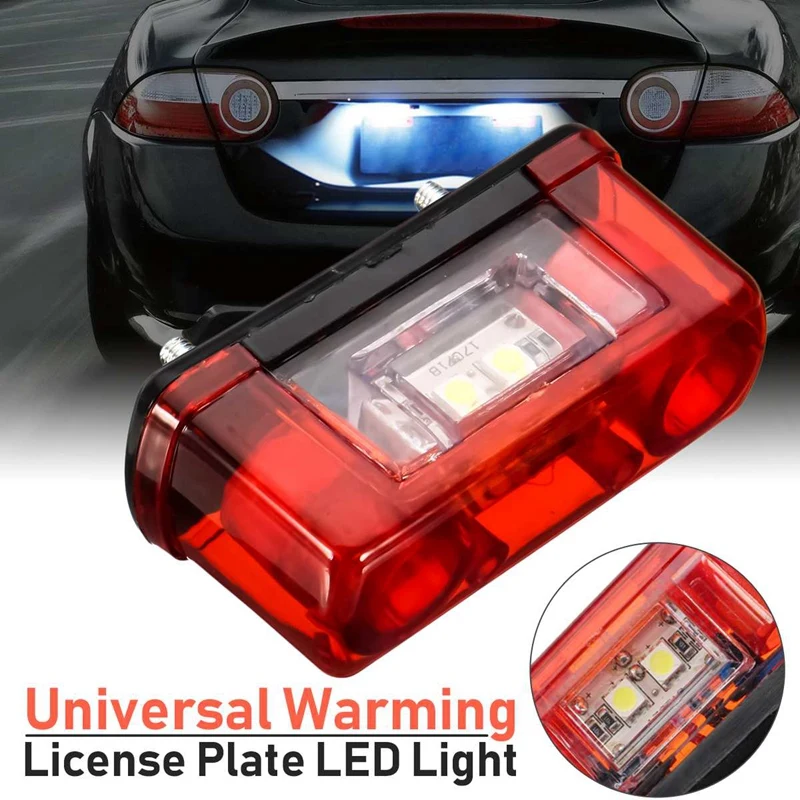 

12V/24V Car Led License Number Plate Light Lamp Universal Led License Plate Car Truck Trailer Lorry Rear Tail Light