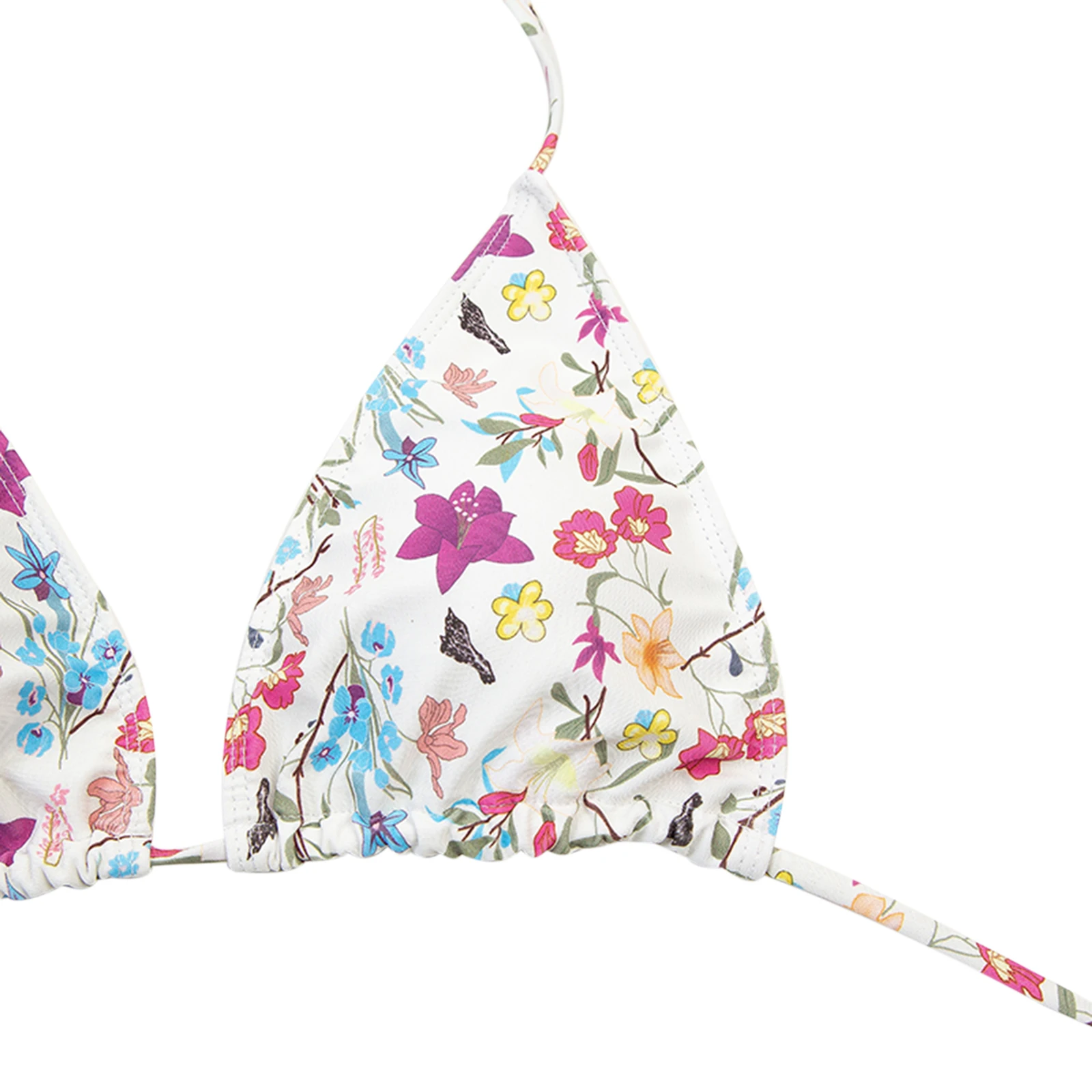 

iTranyee 2021 Swimsuit Bikini Set Romantic Vintage Floral Print Swimwear Sexy Biquini Bathing Suit Women DIY Bandage Beachwear