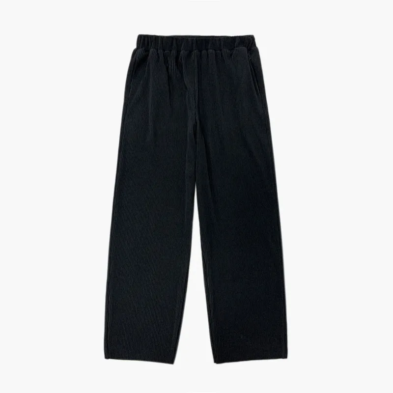 

Spring Summer Wide-leg Pants Men's Fashion Casual Pleated Pants Men Streetwear Korean Loose Hip-hop Straight Pants Mens Trousers