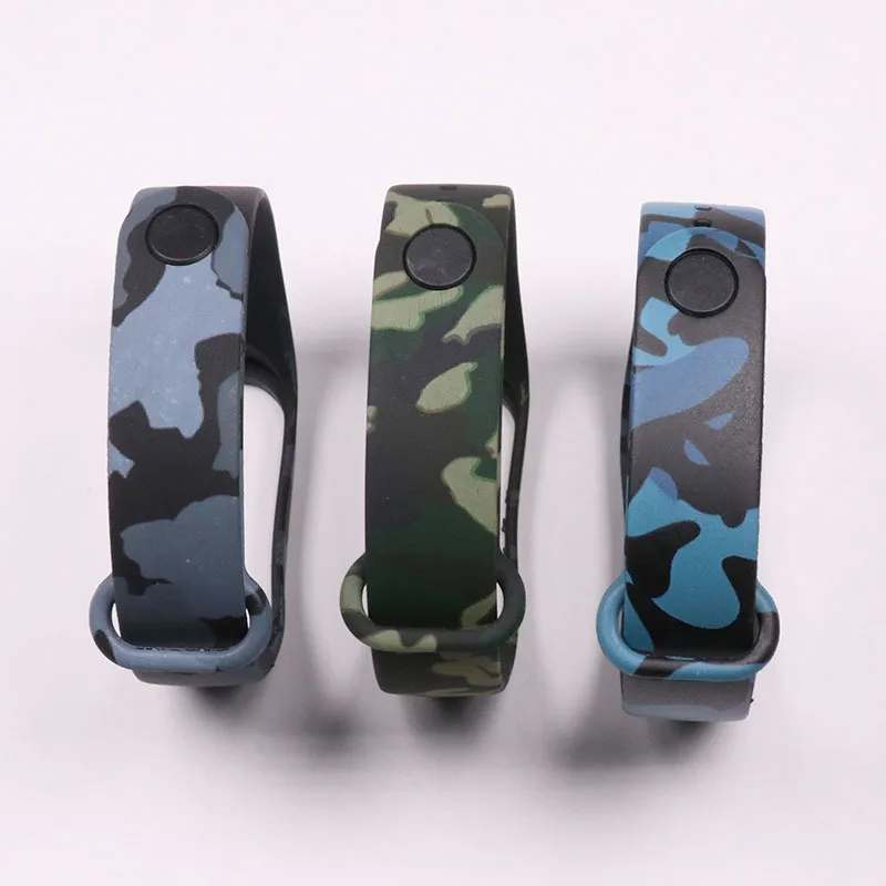 Водонепроницаемый силиконовый браслет с камуфляжным принтом для Xiaomi Mi Band