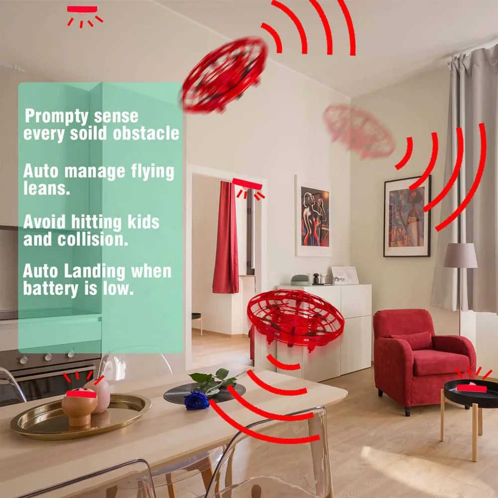 Мини Дрон НЛО ручное управление вертолет на радиоуправлении Квадрокоптер