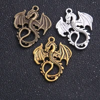 14pcs 1621mm two colors vintage animals mini dragon fly pendant charm for jewelry pendant making wholesale