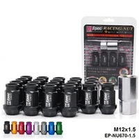 d1spec extended open end wheel lug nuts with lock m12x1 5 m12x1 25 20pcs with lock for toyota etc ep nu670