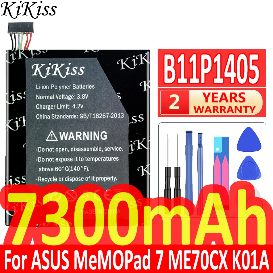 

Аккумулятор kikiss B11P1405 на 7300 мА · ч для ASUS MeMO Pad 7 ME70CX K01A