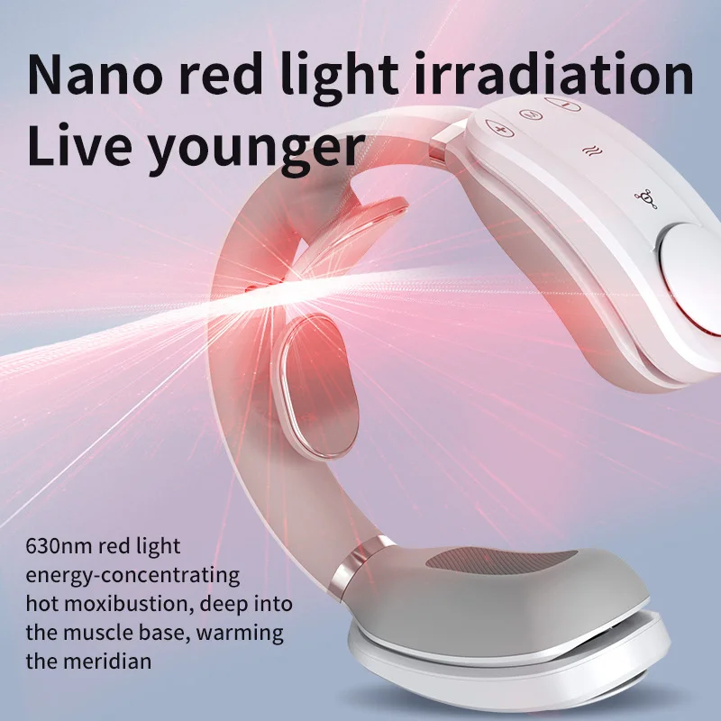 

Mini Portable Air Conditioner Neck Fan Rechargeable Small Usb Bladeless Fan Cooling Neck Massage Instrument Cervical Massage