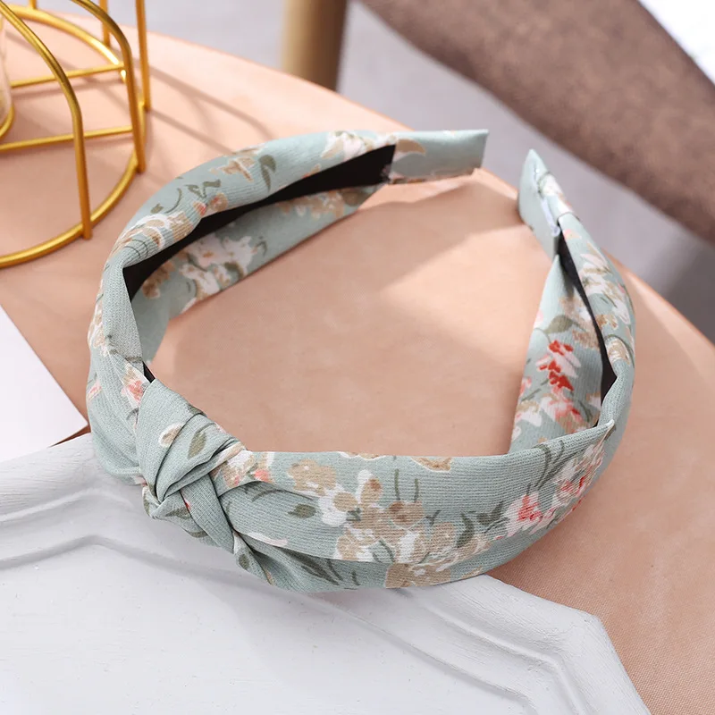 

Knot Headbands for Women Simple Fabric Girls Hairband Women Hair Accessories Wide Side Hair Band