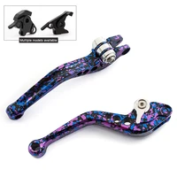 cnc tie dye adjustable brake clutch lever for royal enfield himalayan 400 motorcycle brake clutch levers handles aluminum handle