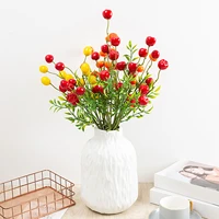 artificial plant for decoration bonsai simulation fruit bunch bouquet home wedding crafts diy pearl flower head holiday party