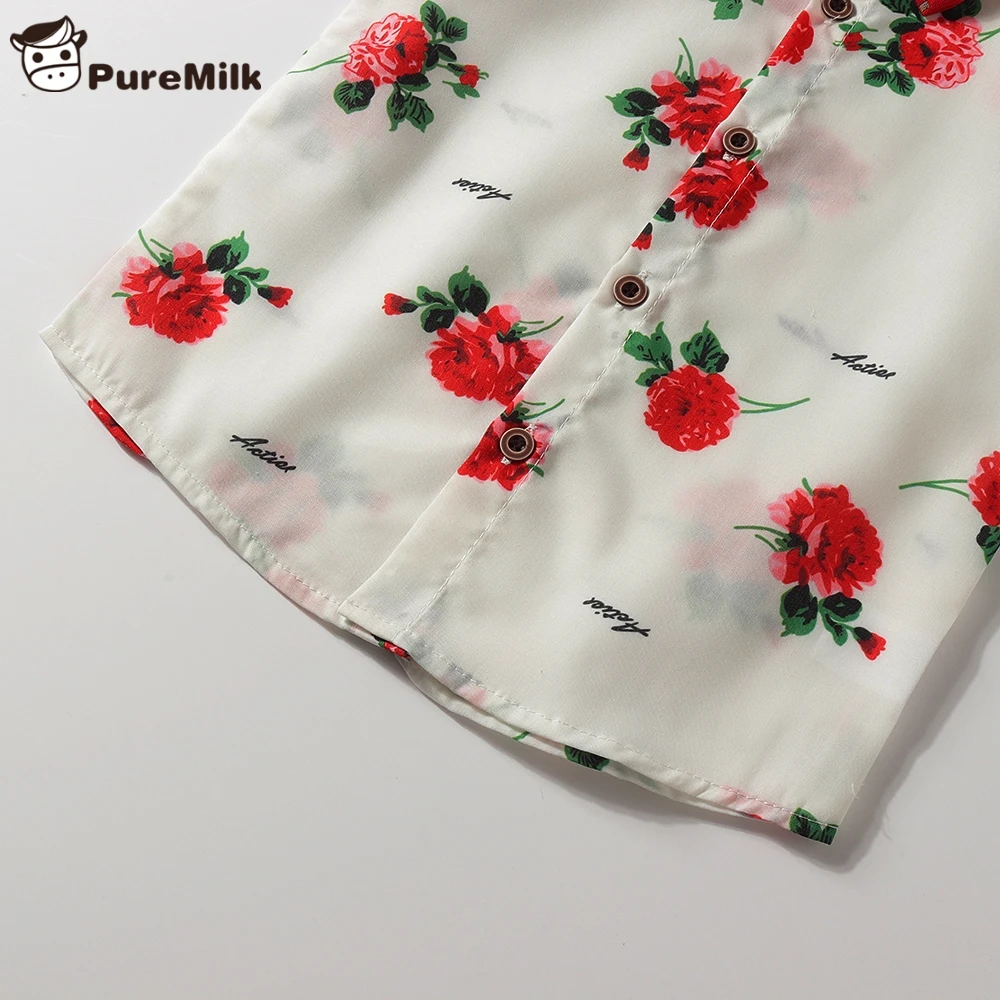 Красная рубашка PureMilk с галстуком-бабочкой и повседневные брюки комплект одежды