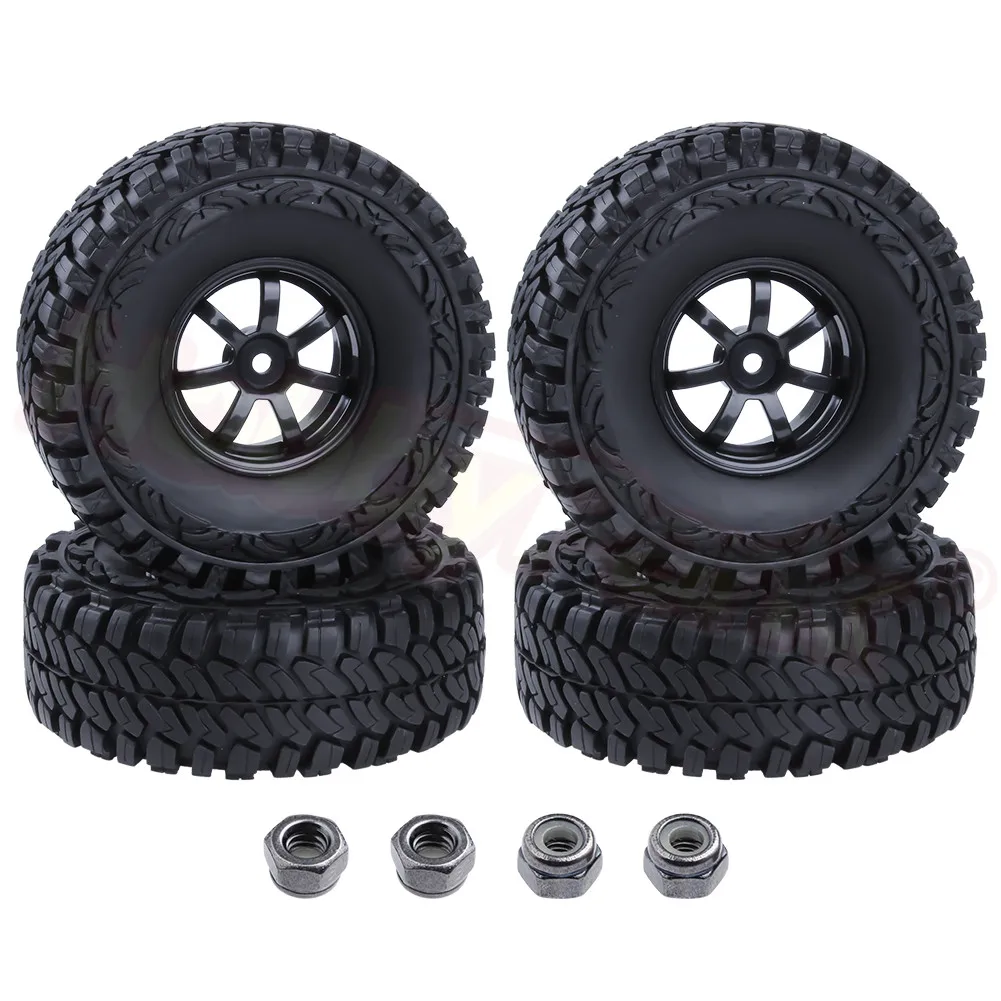 4 шт. резиновые шины и диски 1 9 дюйма с пенопластом для 1/10 RC Rock Crawler Axial SCX10 Traxxas TRX4 RC4WD