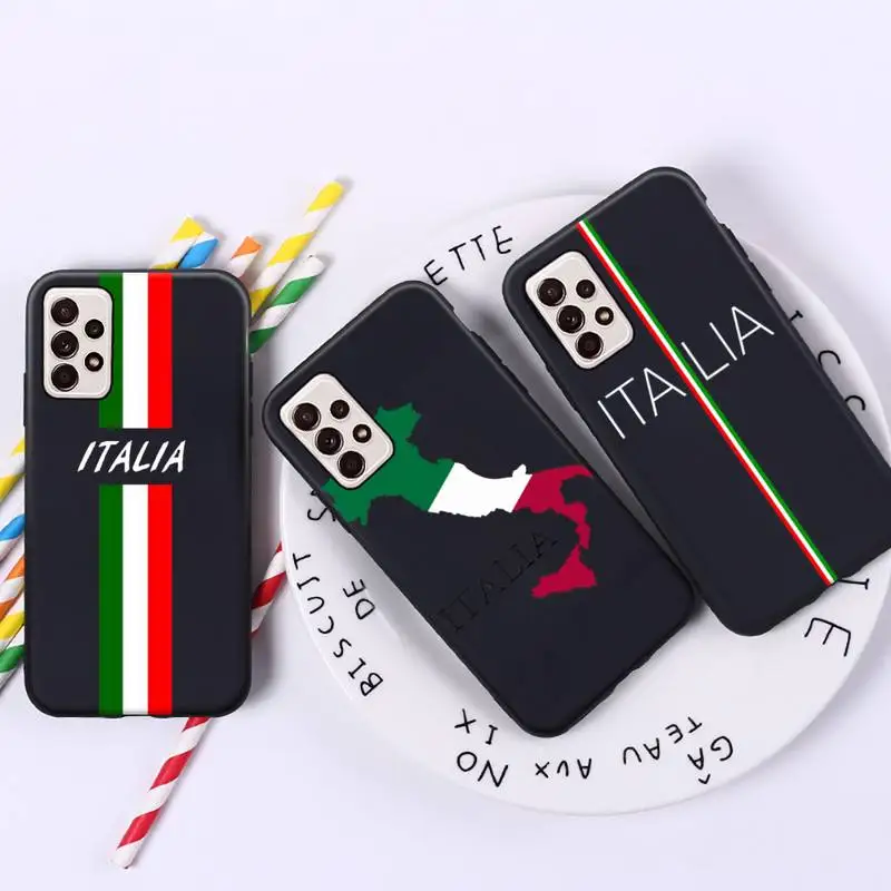 

italy flag Phone Case For Samsung A32 A51 A52 A71 A72 A50 A12 A21S A S note 20 S21 10 Plus Fe Ultra