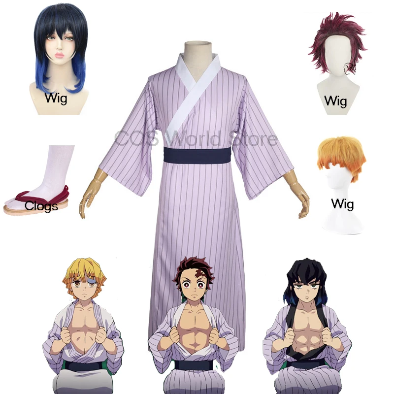 

Костюм для косплея аниме «рассекающий демонов», пижама и банные халаты, цельная Домашняя одежда Kamado Tanjirou для костюма унисекс