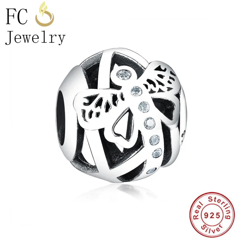 FC ювелирное изделие, браслет Pandora, 925 серебро, мультяшное животное, мини мышка, розовый цвет, эмаль, бисер, изготовление, Берлок - Цвет: FC0119