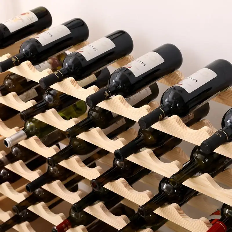 Деревянная стойка для вина органайзер бутылки домашний бар вечерние стеклянный